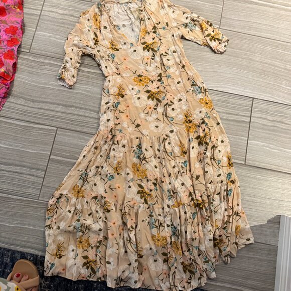 Spartina 449 Adeline Midi Dress w/ Poppies - Picture 5 of 5
